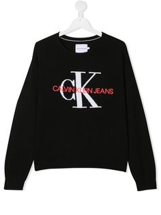 Calvin Klein Kids джемпер с длинными рукавами и логотипом