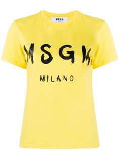 MSGM футболка с логотипом