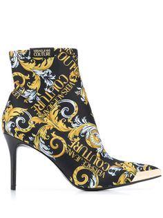 Versace Jeans Couture ботильоны-носки с принтом Baroque
