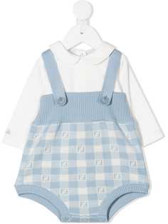 Fendi Kids комплект из комбинезона с рубашкой