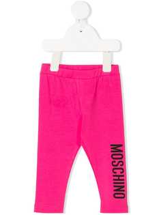 Moschino Kids легинсы с логотипом