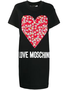 Love Moschino платье-футболка с принтом