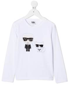 Karl Lagerfeld Kids футболка с логотипом