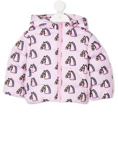 Stella McCartney Kids пуховик с узором