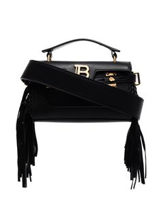 Balmain сумка на плечо BBuzz Baguette с бахромой