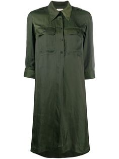 Zadig&Voltaire атласное платье-рубашка