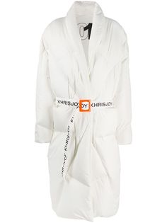 Khrisjoy пуховик Robe с поясом