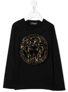 Versace Kids футболка с логотипом Medusa