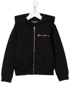 Versace Kids худи с принтом Medusa и логотипом GV Signature