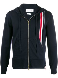 Thom Browne худи вязки интарсия с отделкой в полоску