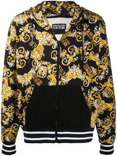Versace Jeans Couture худи на молнии с логотипом