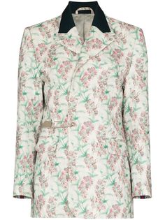 Charles Jeffrey Loverboy однобортный пиджак с цветочным узором