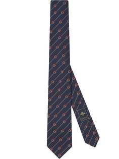 Gucci галстук с вышитым логотипом