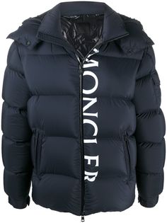 Moncler пуховик с логотипом
