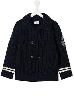 Stone Island Junior двубортный кардиган