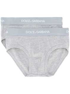 Dolce & Gabbana Kids комплект из двух трусов-брифов с логотипом