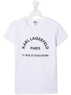 Karl Lagerfeld Kids футболка с логотипом