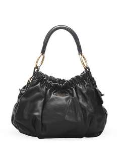 Prada Pre-Owned сумка-тоут со сборками и логотипом