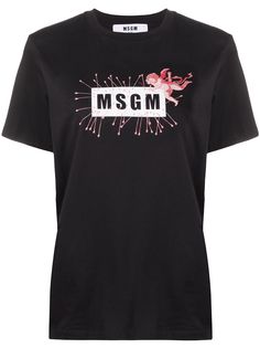 MSGM футболка с логотипом