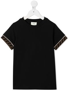 Fendi Kids футболка с логотипом FF