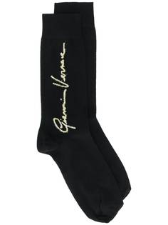 Versace носки с принтом GV Signature