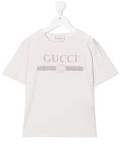 Gucci Kids футболка с логотипом