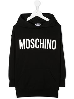Moschino Kids худи оверсайз с логотипом