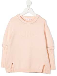 Chloé Kids трикотажный джемпер