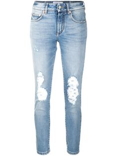 Givenchy джинсы скинни средней посадки с прорезями