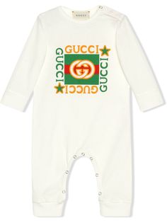 Gucci Kids ромпер с логотипом