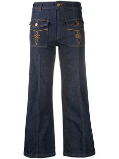 See by Chloé расклешенные джинсы средней посадки