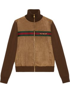 Gucci бомбер с отделкой Web