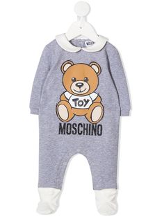 Moschino Kids ромпер с принтом Teddy Bear и логотипом