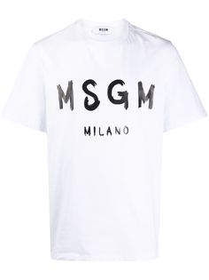 MSGM футболка с надписью