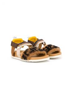 Fendi Kids сандалии с логотипом