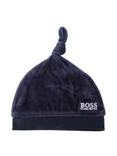 BOSS Kidswear шапка бини с вышитым логотипом