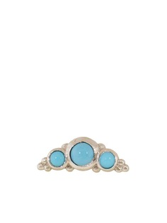 BVLA 14kt white gold turquoise Panaraya stud earring