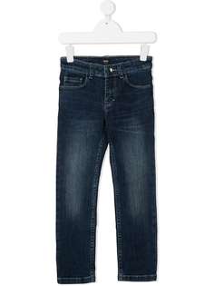 BOSS Kidswear прямые джинсы средней посадки