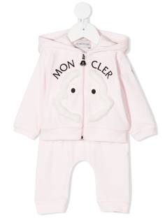 Moncler Enfant спортивный костюм с капюшоном и логотипом