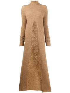 Jil Sander длинный джемпер с разрезом