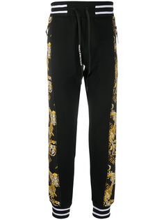 Versace Jeans Couture спортивные брюки с принтом Logo Baroque