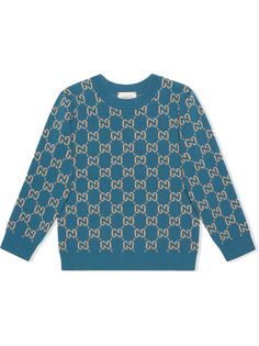 Gucci Kids джемпер с круглым вырезом и узором GG