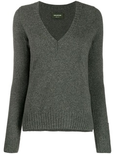 Zadig&Voltaire кашемировый джемпер с V-образным вырезом