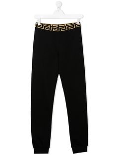 Versace Kids спортивные брюки с логотипом