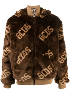 Gcds куртка с искусственным мехом и логотипом