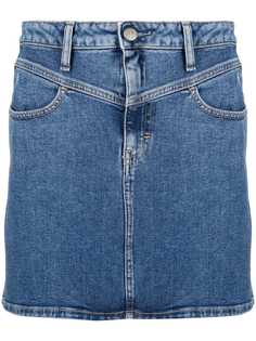 Calvin Klein Jeans джинсовая юбка мини с вышитым логотипом