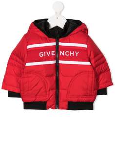 Givenchy Kids пуховик с логотипом