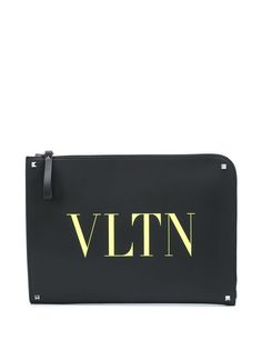 Valentino Garavani клатч с логотипом VLTN