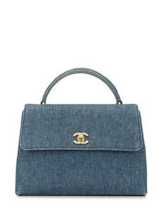 Chanel Pre-Owned джинсовая сумка-тоут 1998-го года с логотипом CC