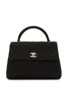 Chanel Pre-Owned стеганая сумка-тоут 1997-го года с клапаном